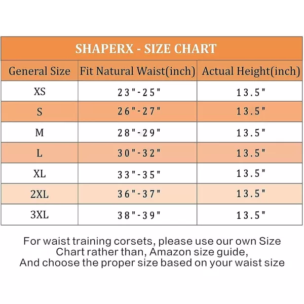 SHAPERX Women 24 Double Steel-Boned Longline Heavy Duty Waist Training Corsets Shaper