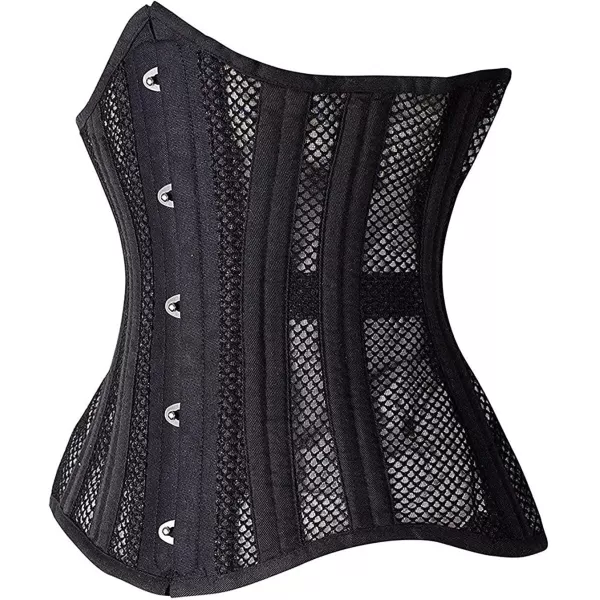 SHAPERX Women 24 Double Steel-Boned Longline Heavy Duty Waist Training Corsets Shaper