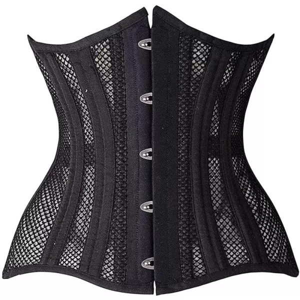 SHAPERX Women 24 Double Steel-Boned Longline Heavy Duty Waist Training Corsets Shaper