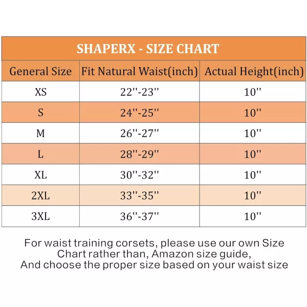 SHAPERX Women's 26 Steel Boned Corset Short Torso Heavy Duty Waist Trainer Corset for Weight Loss