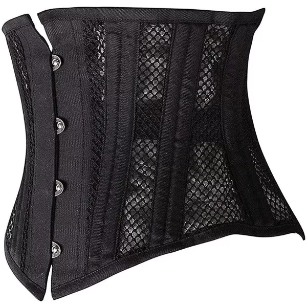 SHAPERX Women's 26 Steel Boned Corset Short Torso Heavy Duty Waist Trainer Corset for Weight Loss