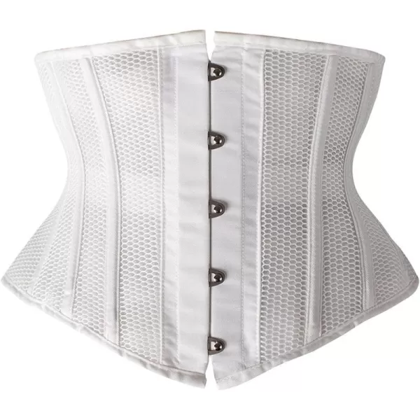 SHAPERX Women's Heavy Duty Corset Double Steel Boned Waist Trainer Corsets Underbust Body Shaper)