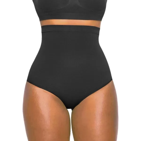 SHAPERX Women's High-Waist Tummy Control Panties - Seamless Butt Lifter Underwear for Sculpted Silhouette