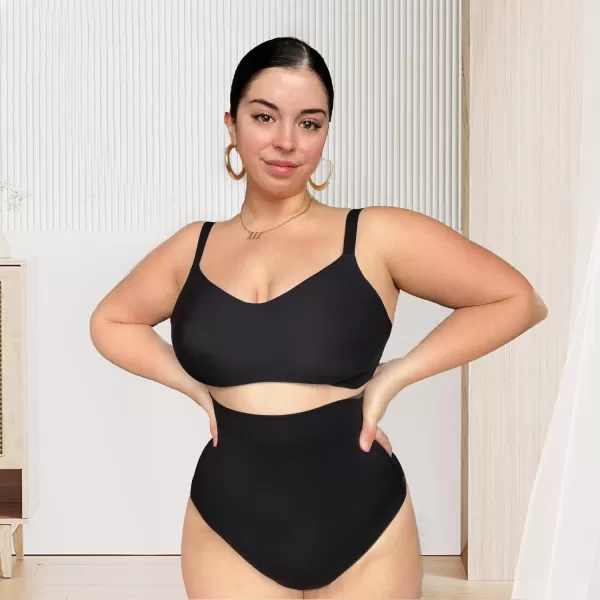 SHAPERX Women's High-Waist Tummy Control Panties - Seamless Butt Lifter Underwear for Sculpted Silhouette