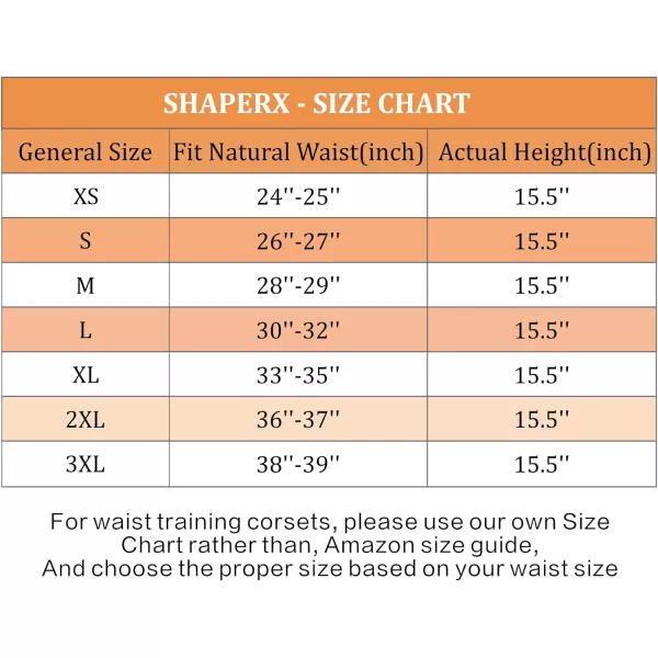 SHAPERX Women's Long Torso Waist Training Corsets Double Steel Boned Heavy Duty Underbust Body Shaper