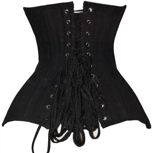 SHAPERX Women's Long Torso Waist Training Corsets Double Steel Boned Heavy Duty Underbust Body Shaper