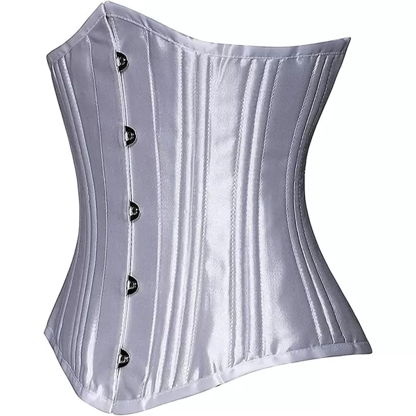 SHAPERX Women's Waist Training Corsets Underbust Heavy Duty 26 Steel Boned Hourglass Silhouette Body Shaper