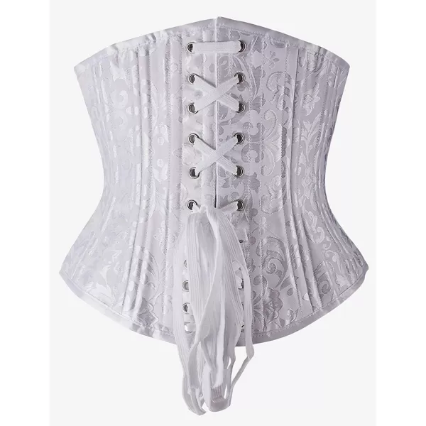 SHAPERX Women's Waist Training Corsets Underbust Heavy Duty 26 Steel Boned Hourglass Silhouette Body Shaper