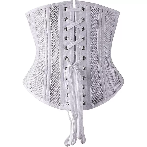 SHAPERX Women's Waist Training Corsets Underbust Heavy Duty 26 Steel Boned Hourglass Silhouette Body Shaper