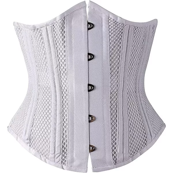 SHAPERX Women's Waist Training Corsets Underbust Heavy Duty 26 Steel Boned Hourglass Silhouette Body Shaper