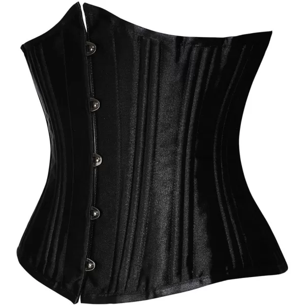 SHAPERX Women's Waist Training Corsets Underbust Heavy Duty 26 Steel Boned Hourglass Silhouette Body Shaper