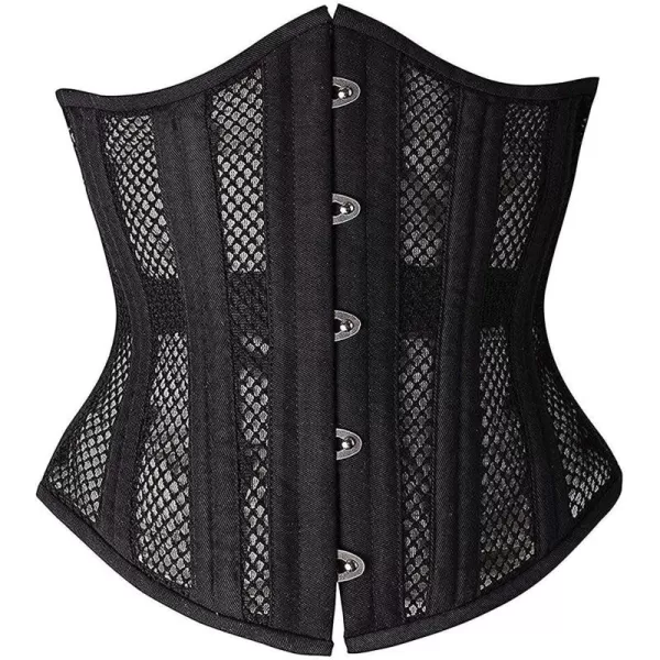 SHAPERX Women's Waist Training Corsets Underbust Heavy Duty 26 Steel Boned Hourglass Silhouette Body Shaper