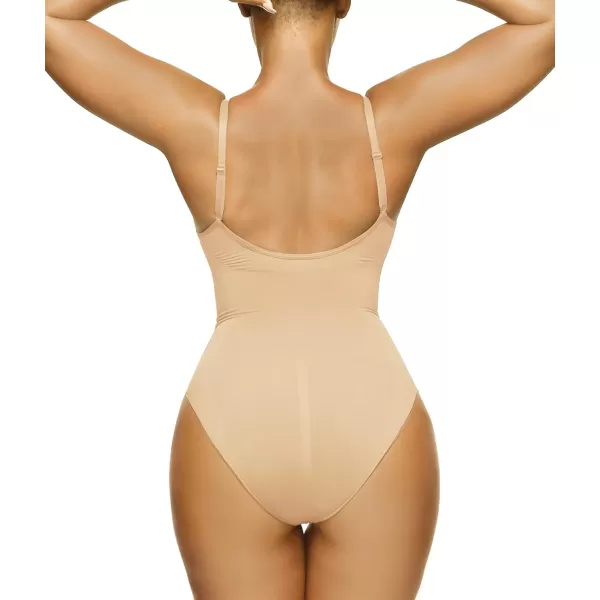 SHAPERX Bodysuit for Women Tummy Control Shapewear Seamless Sculpting Thong Body Shaper Tank Top