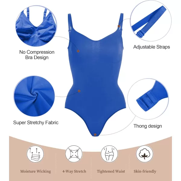 SHAPERX Bodysuit for Women Tummy Control Shapewear Seamless Sculpting Thong Body Shaper Tank Top
