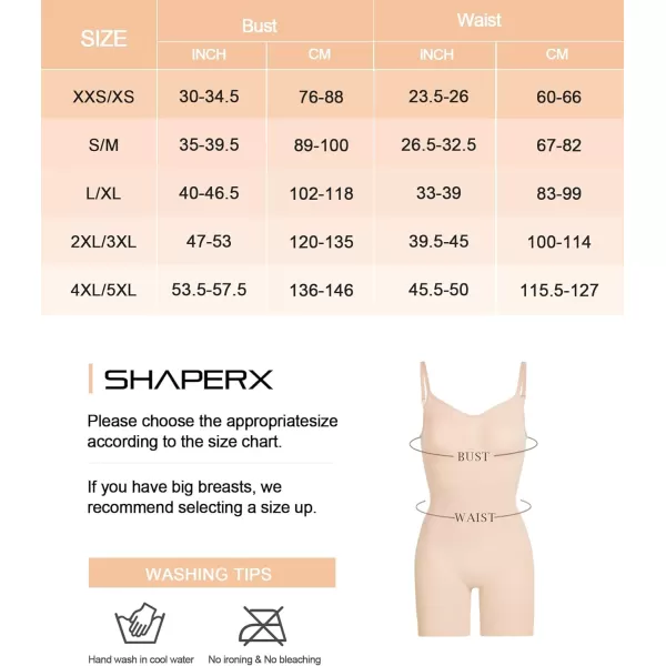 SHAPERX Bodysuit for Women Tummy Control Shapewear Seamless Sculpting Thong Body Shaper Tank Top