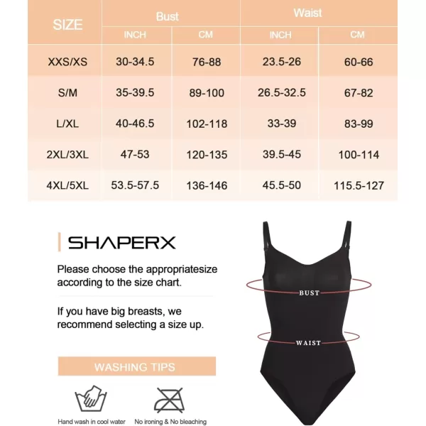SHAPERX Bodysuit for Women Tummy Control Shapewear Seamless Sculpting Thong Body Shaper Tank Top