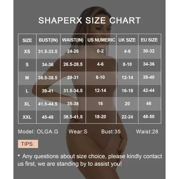 SHAPERX T-shirt Body Suits for Womens Soft Short Sleeve Bodysuit Sexy V Neck Tops Thong Jumpsuit