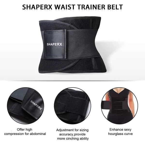 SHAPERX Women Waist Trainer Eraser Belt Tummy Control Waist Trimmer Slimming Belly Band Shaper