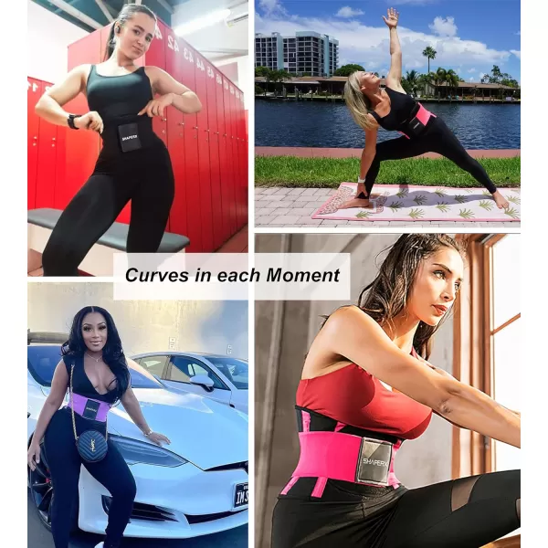 SHAPERX Women Waist Trainer Eraser Belt Tummy Control Waist Trimmer Slimming Belly Band Shaper
