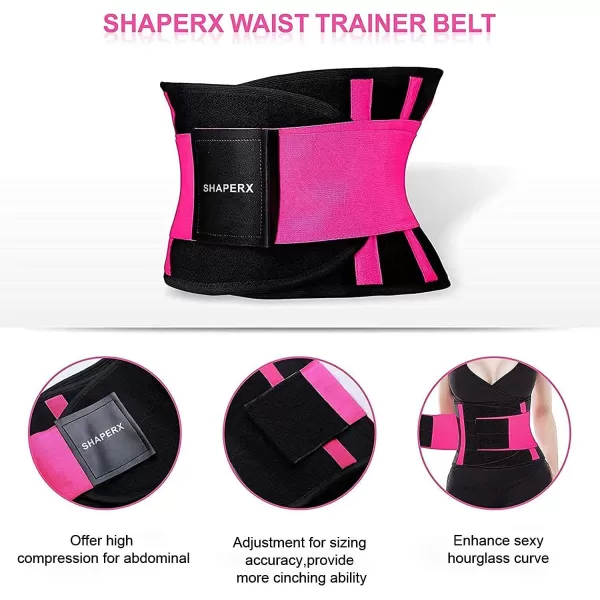 SHAPERX Women Waist Trainer Eraser Belt Tummy Control Waist Trimmer Slimming Belly Band Shaper