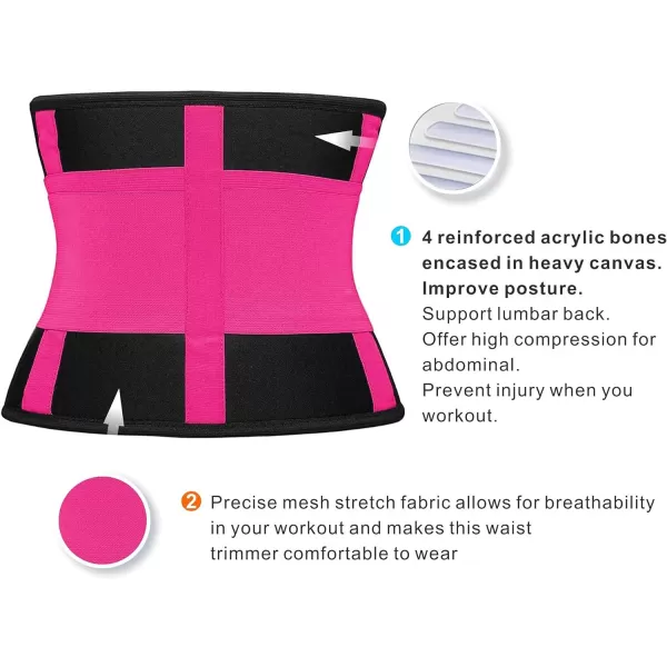 SHAPERX Women Waist Trainer Eraser Belt Tummy Control Waist Trimmer Slimming Belly Band Shaper