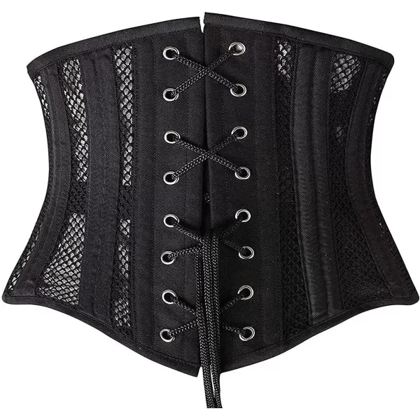 SHAPERX Women's 26 Steel Boned Corset Short Torso Heavy Duty Waist Trainer Corset