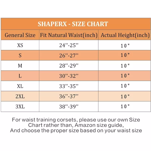 SHAPERX Women's Heavy Duty Corset Double Steel Boned Waist Trainer Corsets Underbust Body Shaper)