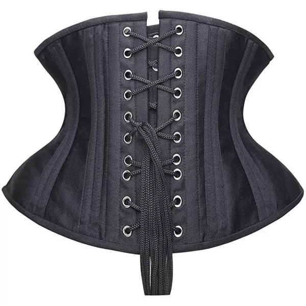 SHAPERX Women's Heavy Duty Corset Double Steel Boned Waist Trainer Corsets Underbust Body Shaper)