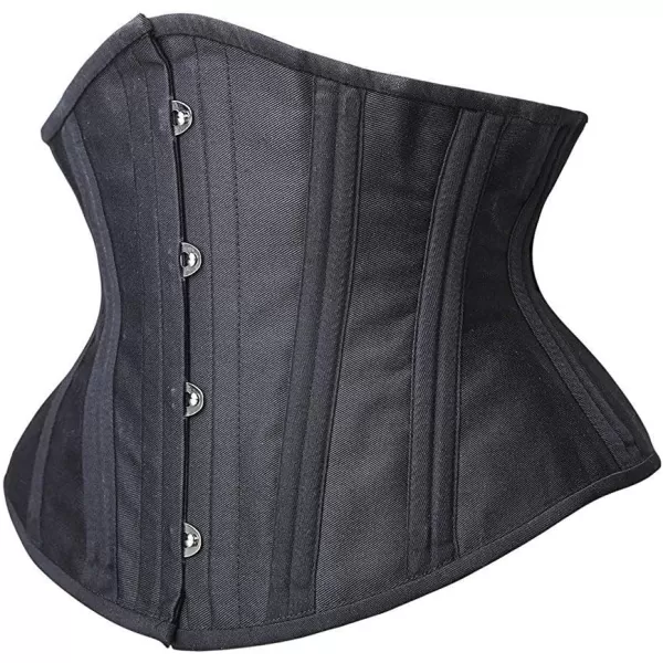 SHAPERX Women's Heavy Duty Corset Double Steel Boned Waist Trainer Corsets Underbust Body Shaper)
