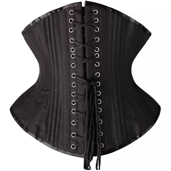 SHAPERX Women's Heavy Duty Corset Double Steel Boned Waist Trainer Corsets Underbust Body Shaper)