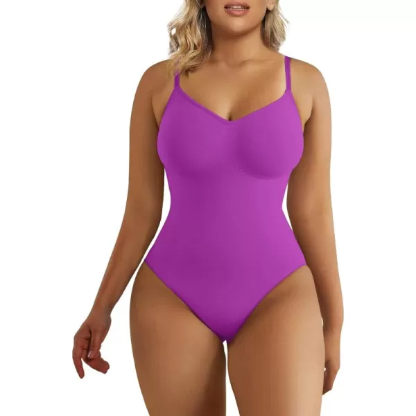 SHAPERX Bodysuit for Women Tummy Control Shapewear Seamless Sculpting Thong Body Shaper Tank Top