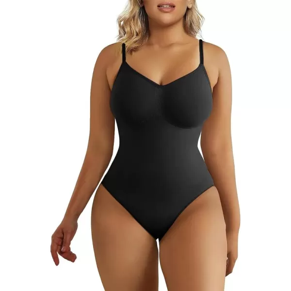 SHAPERX Bodysuit for Women Tummy Control Shapewear Seamless Sculpting Thong Body Shaper Tank Top