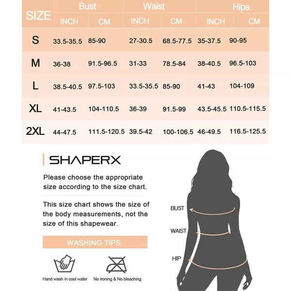 SHAPERX Bodysuit for Women Tummy Control Shapewear Mid-Thigh Seamless Full Body Shaper