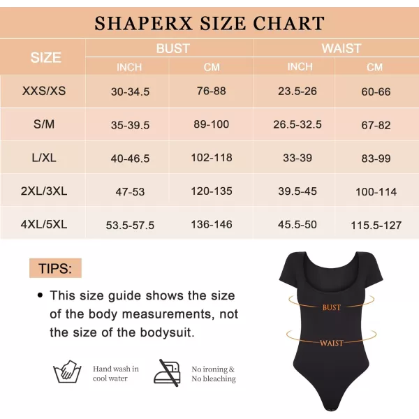 SHAPERX Scoop Neck Bodysuit for Women Seamless Tummy Control Shapewear Thong Sculpting Body Shaper