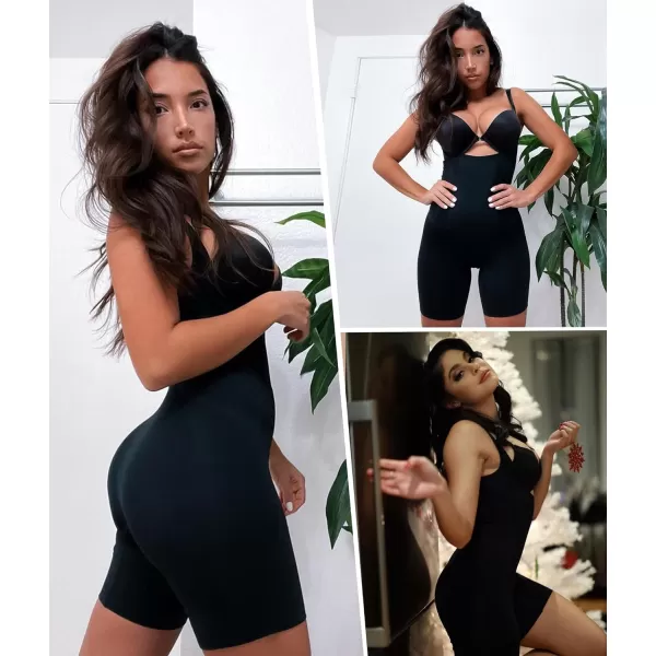 SHAPERX Shapewear for Women Tummy Control Open Bust Thigh Slimmer Body Shaper