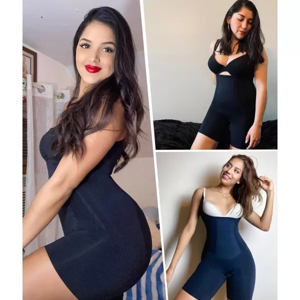SHAPERX Shapewear for Women Tummy Control Open Bust Thigh Slimmer Body Shaper