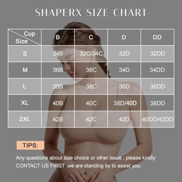 SHAPERX Wireless Scoop Bras for Women Small to Plus Size Seamless Everyday Bra with Removable Pads