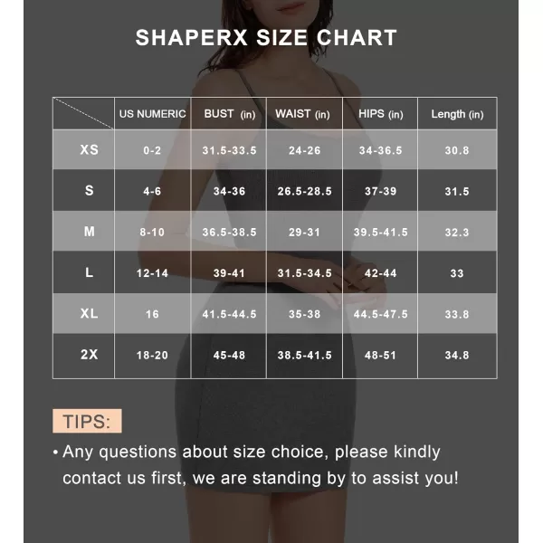 SHAPERX Women's Soft Lounge Slip Dress Sexy Ribbed Bodycon Dresses