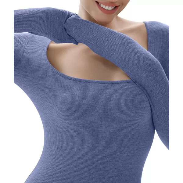 SHAPERX Women's Soft Lounge Slip Dress Sexy Ribbed Bodycon Dresses