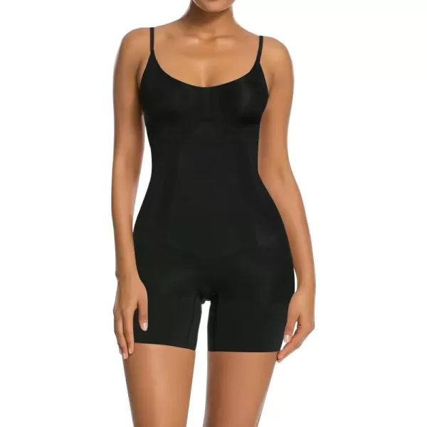 SHAPERX Bodysuit for Women Tummy Control Shapewear Mid-Thigh Seamless Full Body Shaper