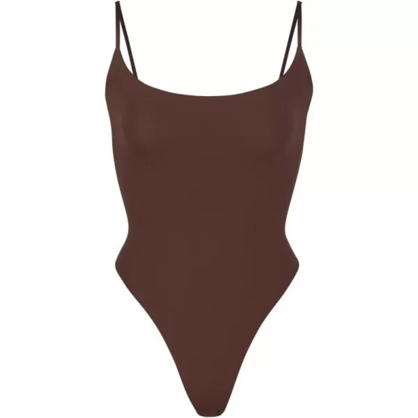 SHAPERX Women's Square Neck Bodysuit Fit Everybody No Compression Sleeveless Body Suits