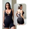 imageSHAPERX Open Bust Shapewear Tummy Control Bodysuits for Women Seamless Compression High Waisted Body ShaperBlackshorts
