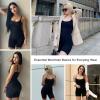 imageSHAPERX Shapewear for Women Tummy Control Open Bust Thigh Slimmer Body ShaperBlack