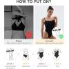 imageSHAPERX Strapless Shortie Bodysuit for Women Tummy Control Shapewear Seamless Sculpt Body Shaper with Removable StrapsBeige Thong