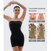 imageSHAPERX Strapless Shortie Bodysuit for Women Tummy Control Shapewear Seamless Sculpt Body Shaper with Removable StrapsBlack Shorts