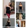 imageSHAPERX Strapless Shortie Bodysuit for Women Tummy Control Shapewear Seamless Sculpt Body Shaper with Removable StrapsBlack Shorts