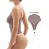 imageSHAPERX Strapless Shortie Bodysuit for Women Tummy Control Shapewear Seamless Sculpt Body Shaper with Removable StrapsUmber Thong