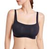 imageSHAPERX Wireless Scoop Bras for Women Small to Plus Size Everyday Bra with Removable PadsBlack