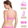 imageSHAPERX Wireless Scoop Bras for Women Small to Plus Size Everyday Bra with Removable PadsPinkno Bra Pad