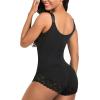 imageSHAPERX Womens Fajas Colombianas Shapewear Postpartum Tummy Control Body Shaper Butt Lifter BodysuitBlack